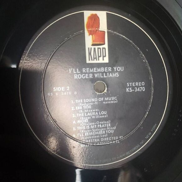 Roger Williams Vinyl Record - Picture 12 of 15